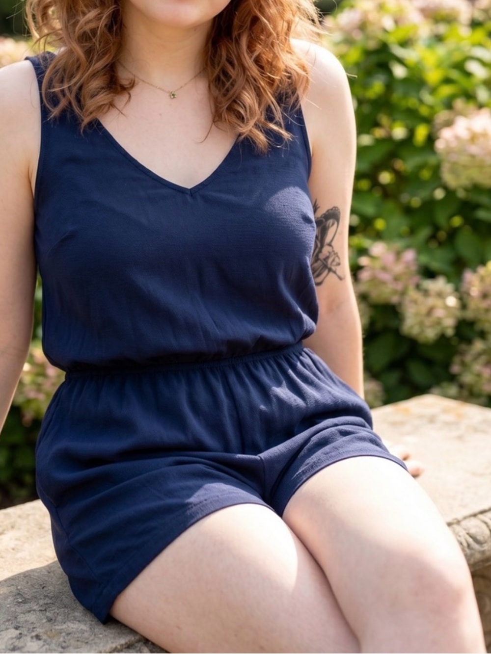 ☀️ Wet Seal • Navy Blue Romper • Women’s Size Small